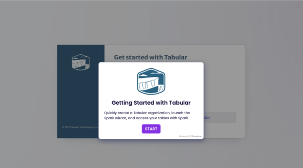 Getting started with Tabular